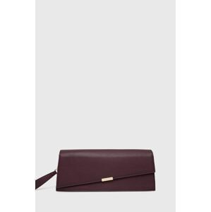 Listová kabelka Sisley fialová farba