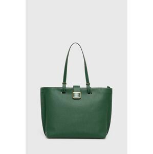 Kožená kabelka Kate Spade zelená farba