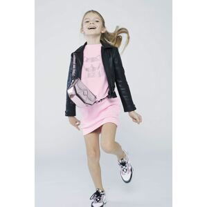 Detská kabelka Karl Lagerfeld ružová farba