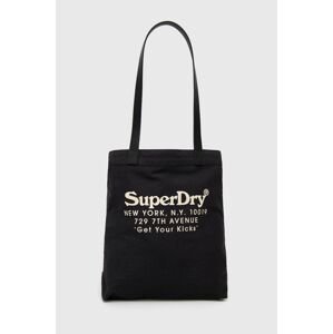 Taška Superdry tmavomodrá farba