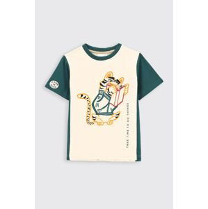 Detské bavlnené tričko Coccodrillo s potlačou