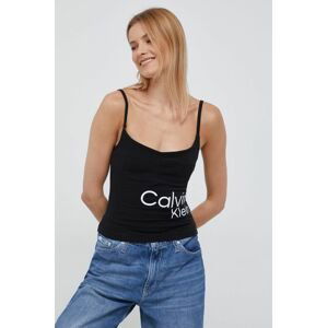 Top Calvin Klein Jeans dámsky, čierna farba,