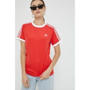 Tričko adidas Originals dámsky, červená farba,