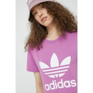 Tričko adidas Originals dámsky, fialová farba,