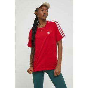 Bavlnené tričko adidas Originals X Thebe Magugu červená farba,