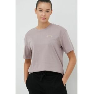 Bavlnené tričko Outhorn fialová farba,