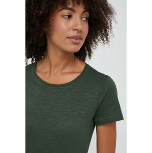 Tričko Sisley dámsky, zelená farba,