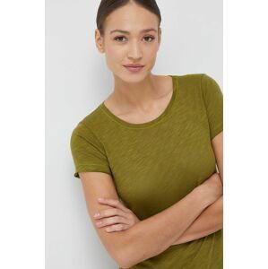 Tričko Sisley dámsky, zelená farba,