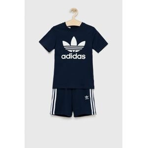 Detská súprava adidas Originals HK2970 tmavomodrá farba