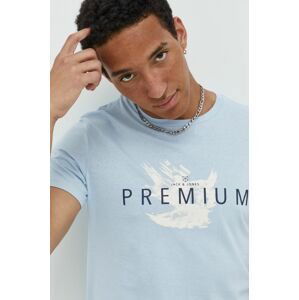Bavlnené tričko Premium by Jack&Jones s potlačou