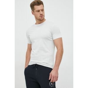 Tričko Calvin Klein Jeans pánske, šedá farba, jednofarebné