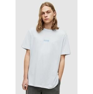 Bavlnené tričko AllSaints jednofarebné