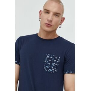 Bavlnené tričko Produkt by Jack & Jones tmavomodrá farba, s potlačou