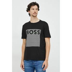 Bavlnené tričko BOSS Boss Athleisure , s potlačou