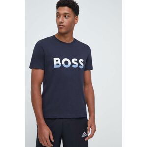 Bavlnené tričko BOSS BOSS ATHLEISURE s potlačou