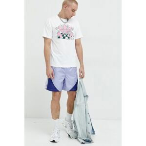 Bavlnené tričko adidas Originals biela farba, s potlačou