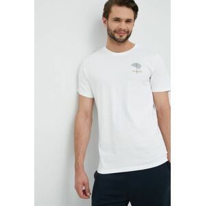 Bavlnené tričko Outhorn biela farba, s potlačou