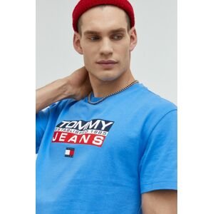 Bavlnené tričko Tommy Jeans s potlačou