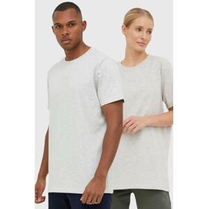 Bavlnené tričko Arkk Copenhagen šedá farba, jednofarebný