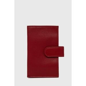 Kožená peňaženka Answear Lab dámska, červená farba
