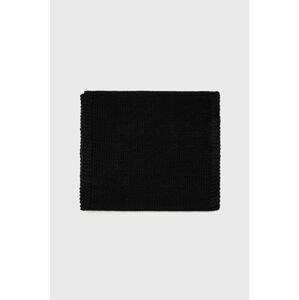 Šál komín Answear Lab dámsky, čierna farba, jednofarebný