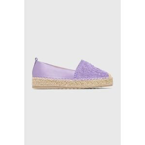 Espadrilky Answear Lab fialová farba