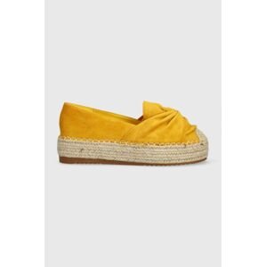 Espadrilky Answear Lab žltá farba, na platforme