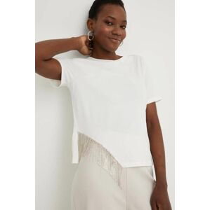 Tričko Answear Lab X limitovaná kolekcia SISTERHOOD dámske, biela farba