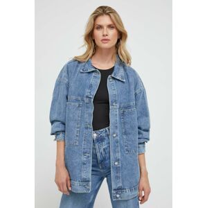 Rifľová bunda Answear Lab Premium Jeans dámska, prechodná, oversize