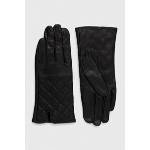 Kožené rukavice Answear Lab dámske, čierna farba