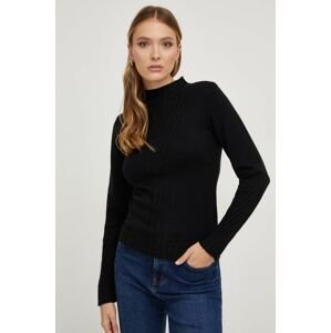 Kašmírový sveter Answear Lab čierna farba, tenký