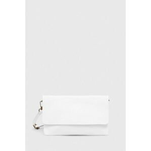 Kožená kabelka Answear Lab biela farba