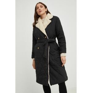 Kabát Answear Lab dámsky, čierna farba, zimný, oversize