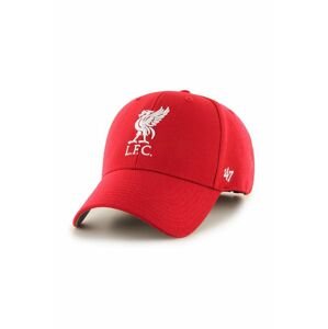 Čiapka 47brand Epl Liverpool červená farba, s nášivkou