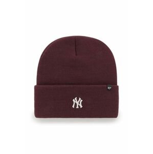 Čiapka 47brand Mlb New York Yankees bordová farba,