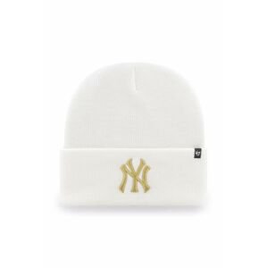 Čiapka 47brand Mlb New York Yankees biela farba,