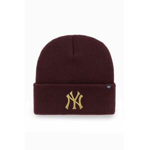 Čiapka 47brand Mlb New York Yankees bordová farba,