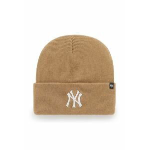 Čiapka 47brand Mlb New York Yankees oranžová farba,