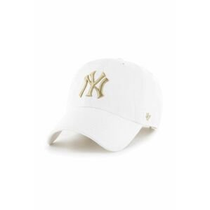 Šiltovka 47brand Mlb New York Yankees biela farba, s nášivkou