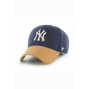 Čiapka 47brand Mlb New York Yankees tmavomodrá farba, s nášivkou