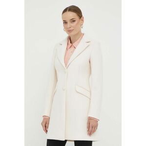 Kabát Silvian Heach dámsky, biela farba, prechodný