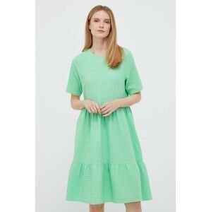 Šaty Rich & Royal zelená farba, midi, áčkový strih
