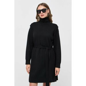 Šaty Silvian Heach čierna farba, mini, oversize