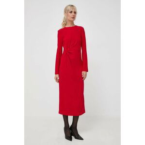 Šaty Liviana Conti červená farba, maxi, rovný strih
