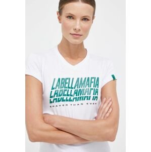 Tričko LaBellaMafia Brave dámske, biela farba