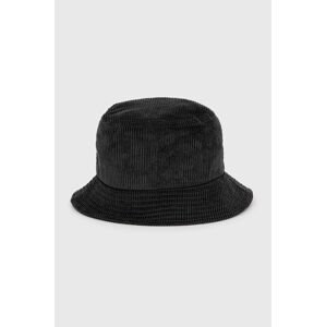 Bavlnený klobúk Volcom čierna farba, bavlnený