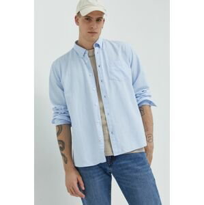 Bavlnená košeľa Cross Jeans pánska, regular, s golierom button-down