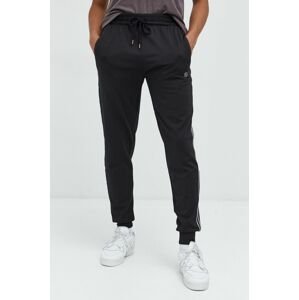 Tepláky Cross Jeans pánske, čierna farba, jednofarebné