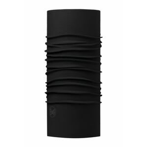 Šál komín Buff Solid Black čierna farba, jednofarebný