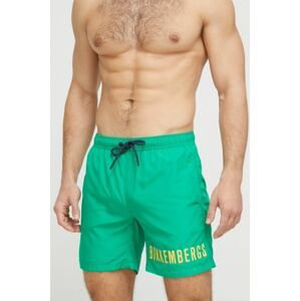 Plavkové šortky Bikkembergs zelená farba
